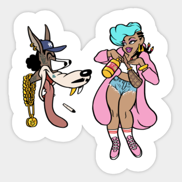 Wolf Whistle Wolf Sticker TeePublic